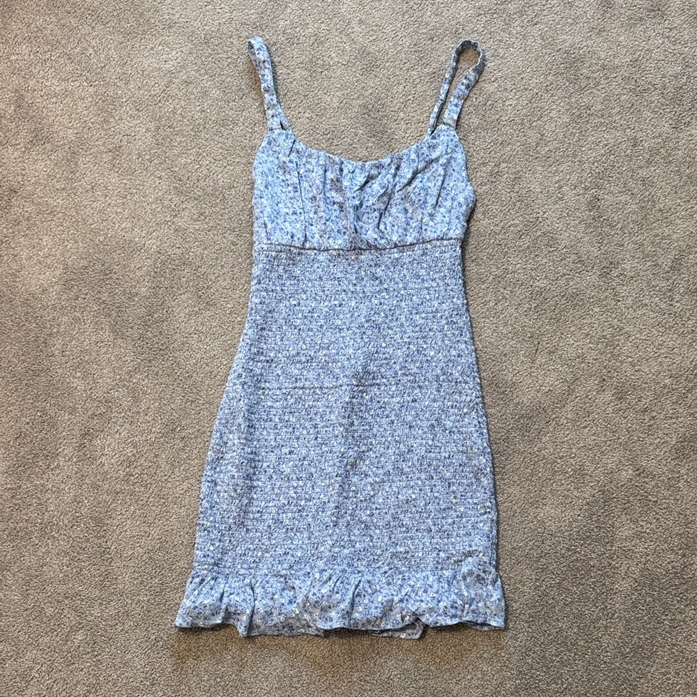 Abercrombie & Fitch Floral Blue Mini Dress